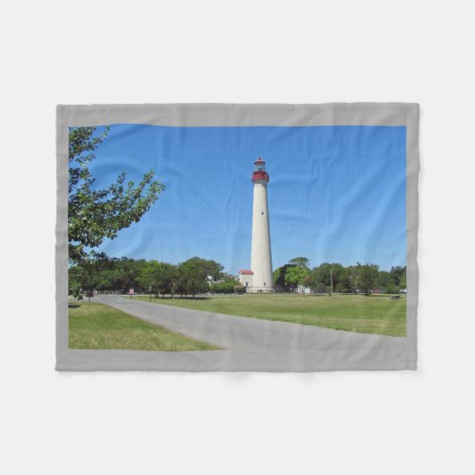 vuurtoren van Cape May Fleece Deken (Voorkant (Horizontaal))