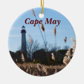 vuurtoren van Cape May Keramisch Ornament (Voorkant)