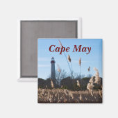 vuurtoren van Cape May Magneet (Voorkant / Achterkant)