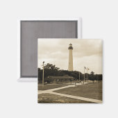 vuurtoren van Cape May Magneet (Voorkant / Achterkant)