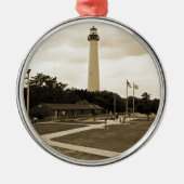 vuurtoren van Cape May Metalen Ornament (Voorkant)