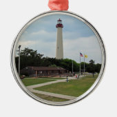 vuurtoren van Cape May Metalen Ornament (Voorkant)
