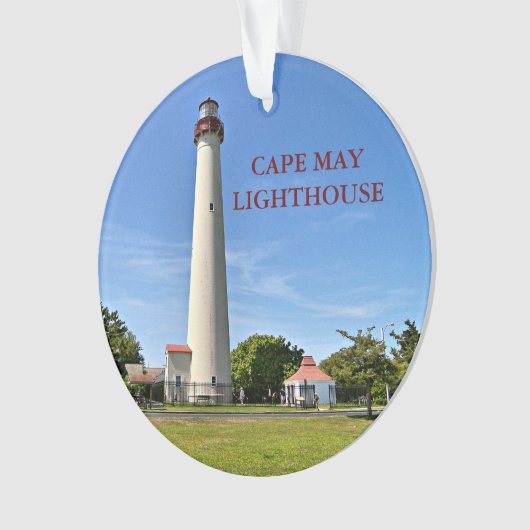 vuurtoren van Cape May, New Jersey Ornament (voorkant)