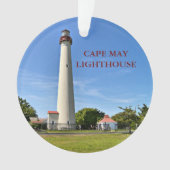 vuurtoren van Cape May, New Jersey Ornament (voorkant)