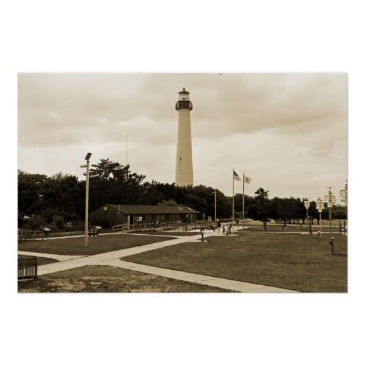 vuurtoren van Cape May Perfect Poster (Voorkant)