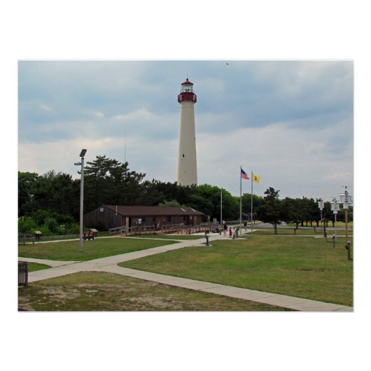vuurtoren van Cape May Poster (Voorkant)