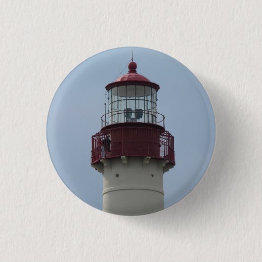 vuurtoren van Cape May Ronde Button 3,2 Cm (Voorkant)