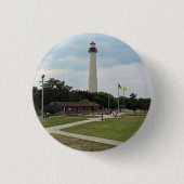 vuurtoren van Cape May Ronde Button 3,2 Cm (Voorkant)