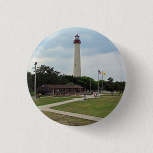 vuurtoren van Cape May Ronde Button 3,2 Cm