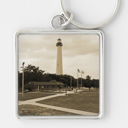vuurtoren van Cape May Sleutelhanger (Voorkant)