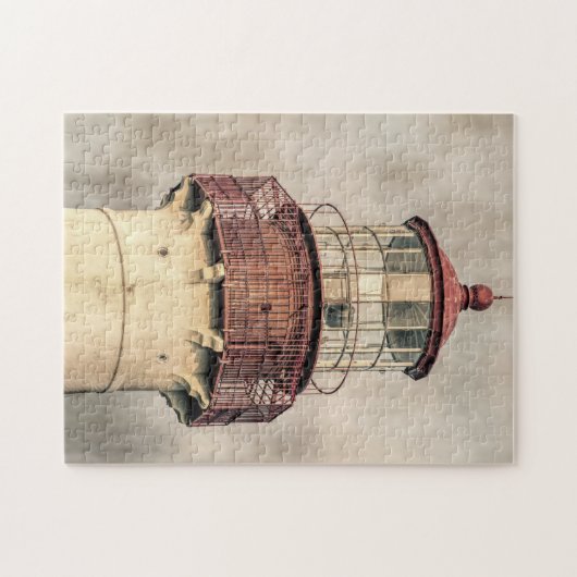 Vuurtoren van Cape May sluiten Legpuzzel (Horizontaal)