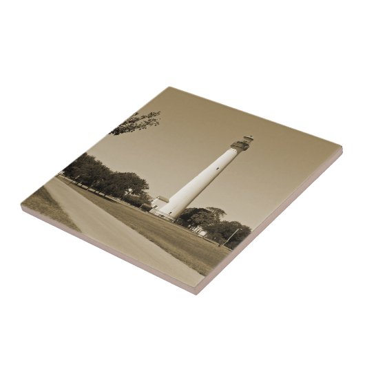 vuurtoren van Cape May Tegeltje (Zijkant)