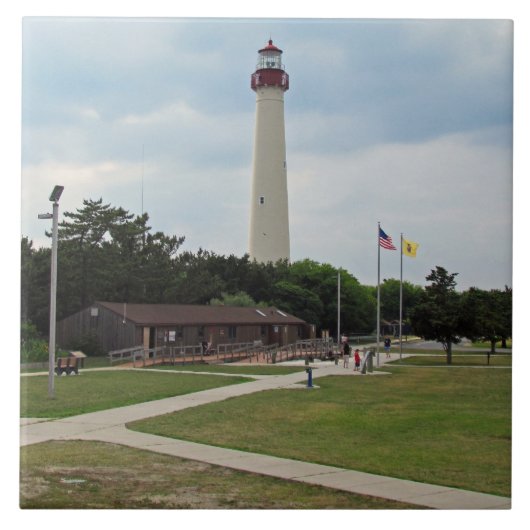 vuurtoren van Cape May Tegeltje (Voorkant)