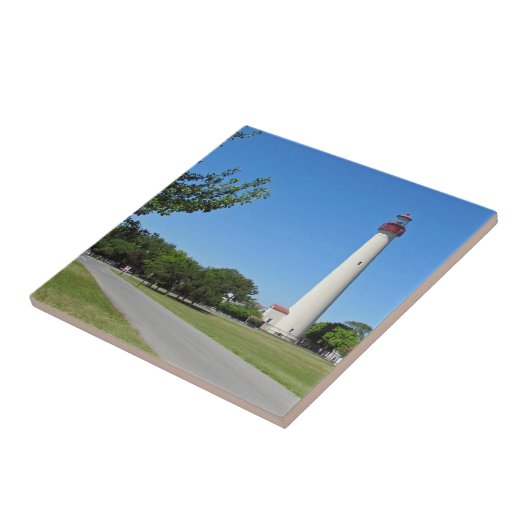 vuurtoren van Cape May Tegeltje (Zijkant)