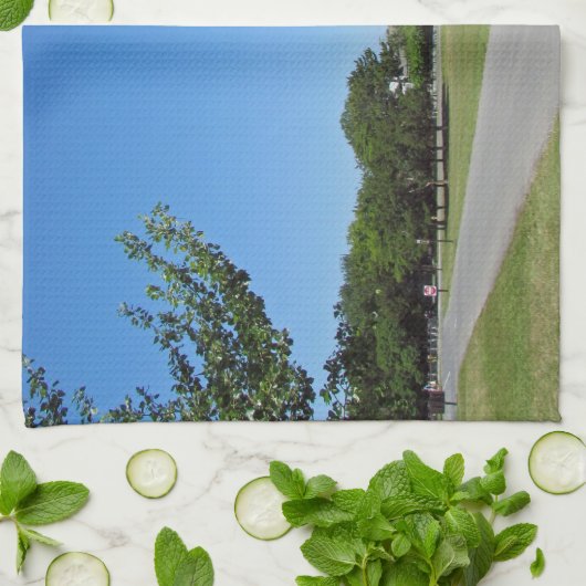 vuurtoren van Cape May Theedoek (Gevouwen)