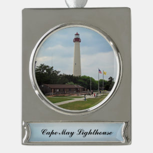 vuurtoren van Cape May Verzilverd Banner Ornament