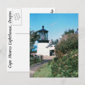 vuurtoren van Cape Meares, Oregon Briefkaart (Voorkant / Achterkant)