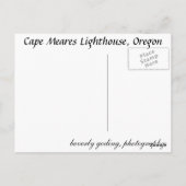 vuurtoren van Cape Meares, Oregon Briefkaart (Achterkant)