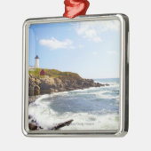 vuurtoren van Cape Neddick "Nubble" in Maine Metalen Ornament (Links)