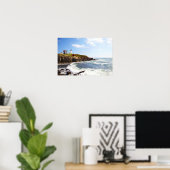 vuurtoren van Cape Neddick "Nubble" in Maine Poster (Thuiskantoor)