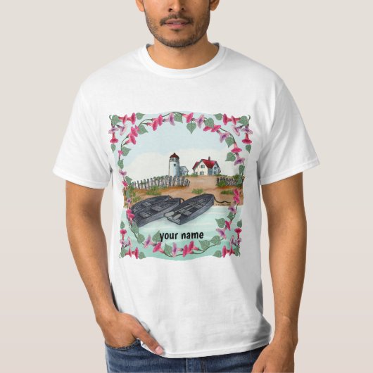 vuurtoren van Cape Neddick T-shirt (Voorkant)