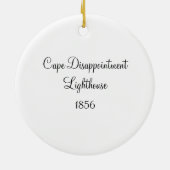 vuurtoren van Cape-ontgoocheling Keramisch Ornament (Achterkant)