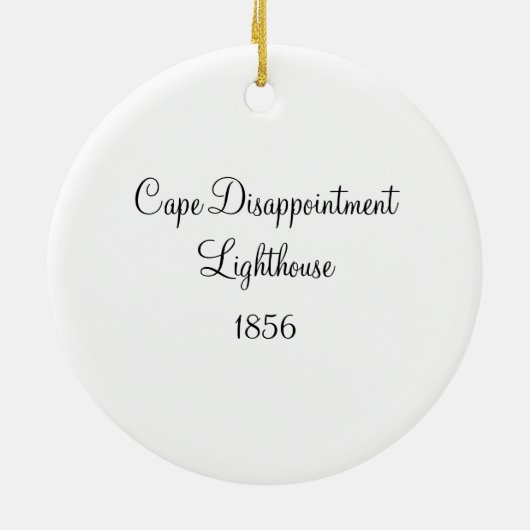 vuurtoren van Cape-ontgoocheling Keramisch Ornament (Achterkant)