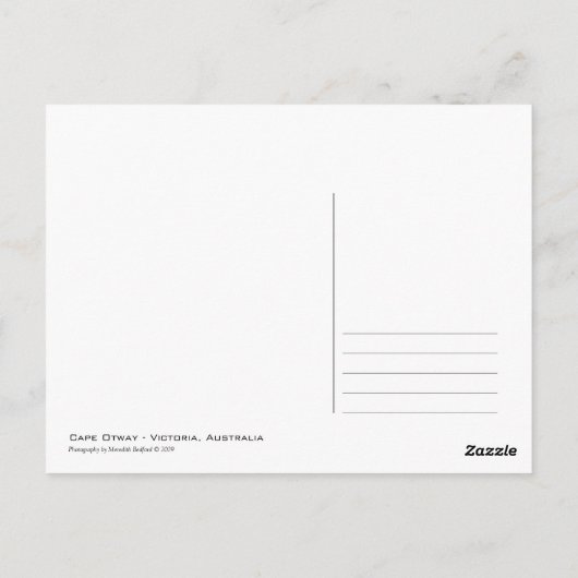 vuurtoren van Cape Otway Briefkaart (Achterkant)