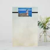 Vuurtoren van Cape Palliser New Zealand Briefpapier (Staand voorkant)