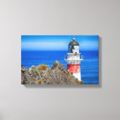 Vuurtoren van Cape Palliser New Zealand Canvas Afdruk (Voorkant)