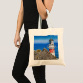 Vuurtoren van Cape Palliser New Zealand Tote Bag (Voorkant (product))