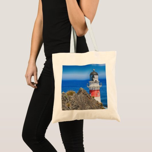 Vuurtoren van Cape Palliser New Zealand Tote Bag (Voorkant (product))