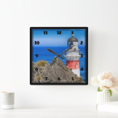Vuurtoren van Cape Palliser Nieuw-Zeeland Vierkante Klok (Huis)
