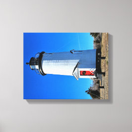 vuurtoren van Cape Poge, afdruk van massachusetts  Canvas Afdruk