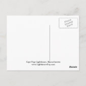 vuurtoren van Cape Poge, Massachusetts Briefkaart (Achterkant)