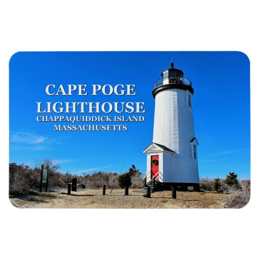 vuurtoren van Cape Poge, Massachusetts Flexi Magne Magneet (Horizontaal)