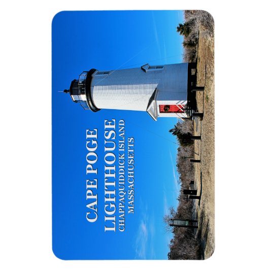 vuurtoren van Cape Poge, Massachusetts Flexi Magne Magneet (Verticaal)
