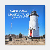 vuurtoren van Cape Poge, Massachusetts Magnet (Voorkant)