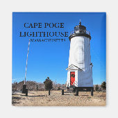 vuurtoren van Cape Poge, Massachusetts Magnet (Voorkant)