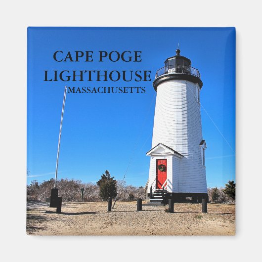 vuurtoren van Cape Poge, Massachusetts Magnet (Voorkant)