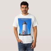 vuurtoren van Cape Poge, Massachusetts T-Shirt (Voorkant volledig)