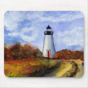 vuurtoren van Cape Pogue Mousepad Muismat