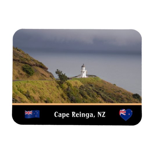 Vuurtoren van Cape Reinga en Nieuw-Zeeland/Maori Magneet (Horizontaal)