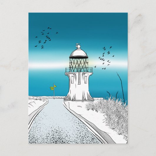 vuurtoren van Cape Reinga Nieuw-Zeeland Briefkaart (Voorkant)
