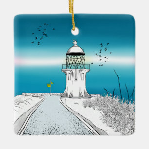 vuurtoren van Cape Reinga Nieuw-Zeeland Keramisch Ornament