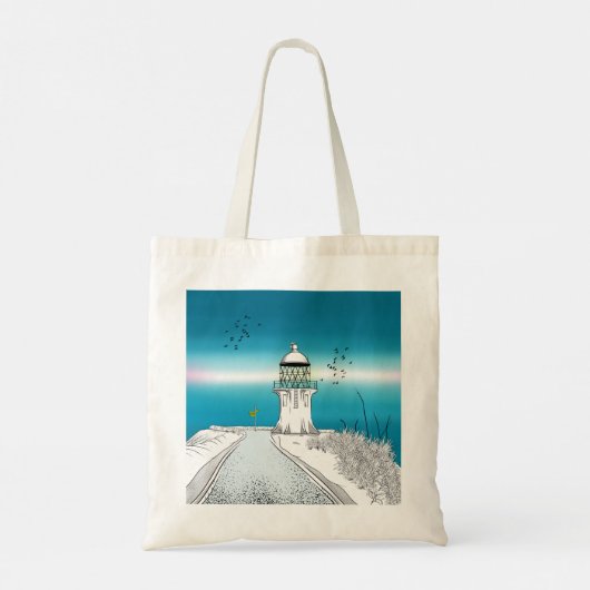 vuurtoren van Cape Reinga Nieuw-Zeeland Tote Bag (Achterkant)