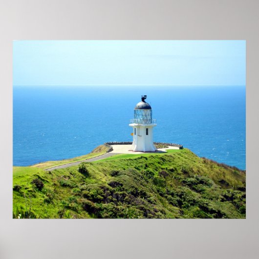 vuurtoren van Cape Reinga, Northland, Nieuw-Zeelan Poster (Voorkant)