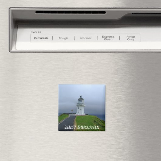 Vuurtoren van Cape Reinga, NZ (Fridge Magnet) Magneet (Insitu (Vaatwasser))