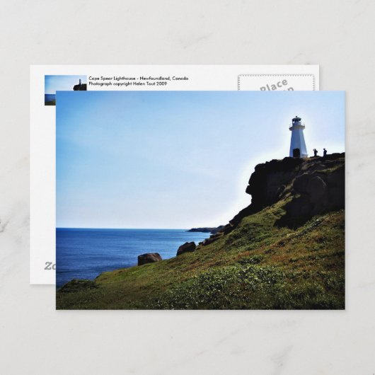 vuurtoren van Cape Spear Briefkaart (Voorkant / Achterkant)
