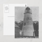 Vuurtoren van Cat Island Briefkaart (Voorkant / Achterkant)